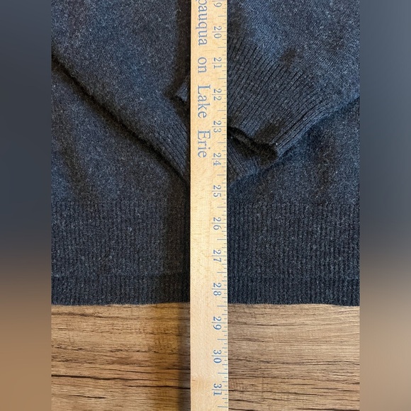 Woolrich Onyx Heather 100% Merino Wool Long Sleeve Crewneck Sweater XL E8 - Picture 8 of 8